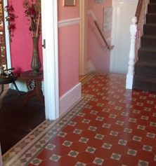 Palace Victorian hallway tiling