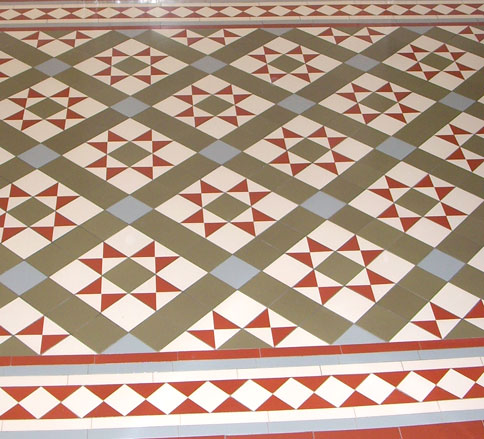 Palace Victorian threshold tiling